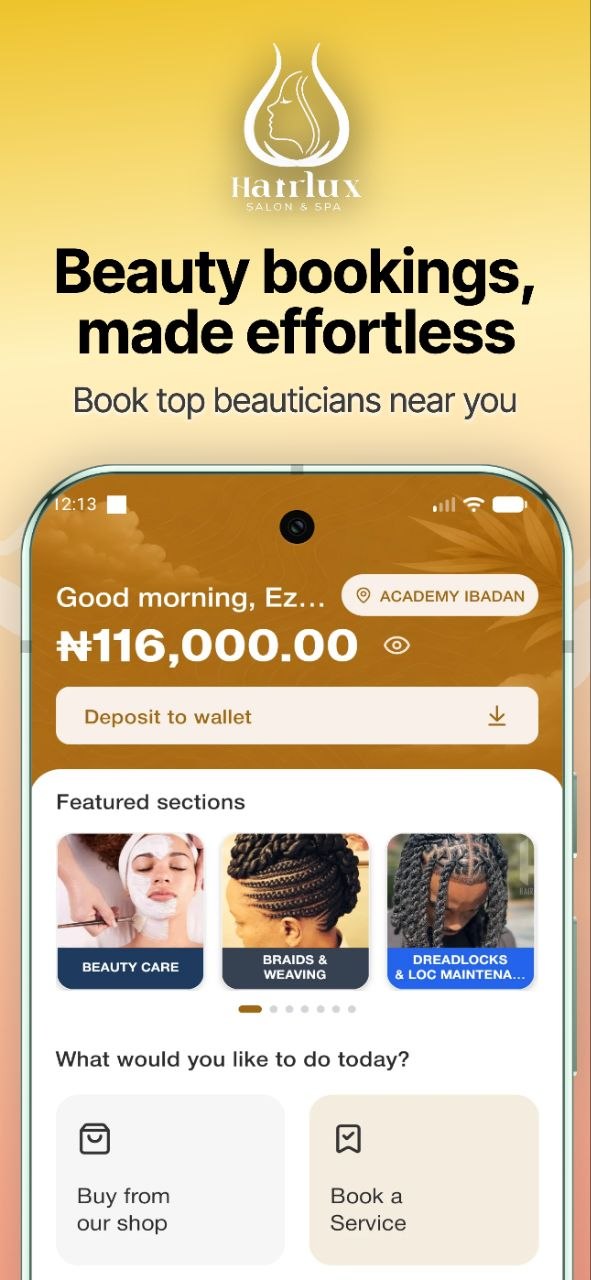 Hairlux App Preview